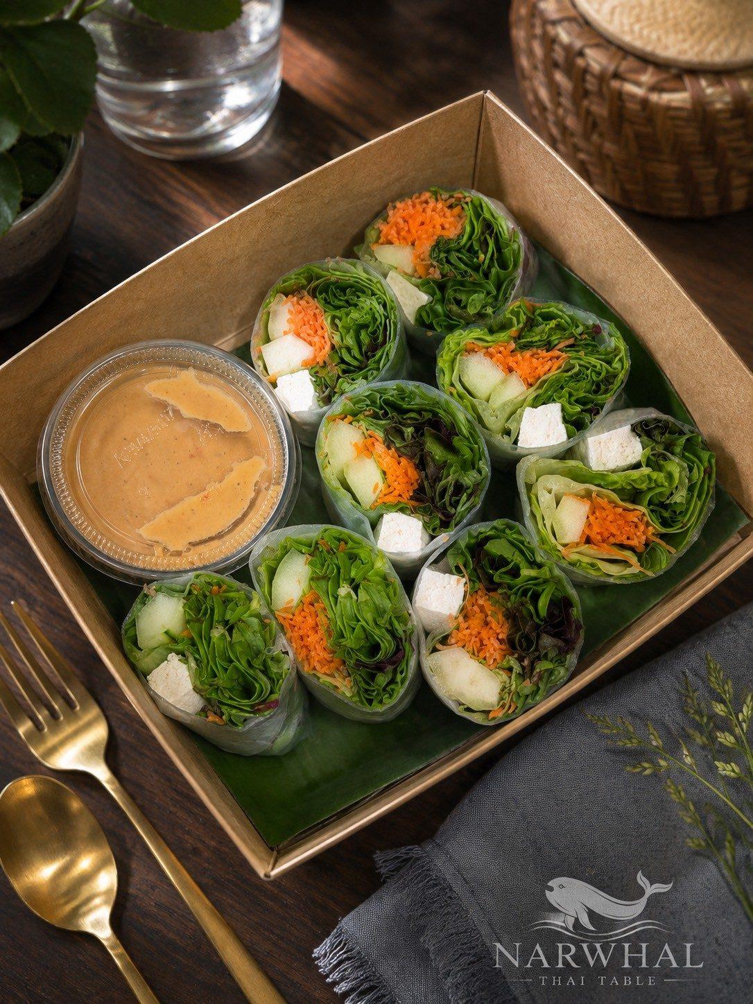 Fresh Spring Rolls (ปอเปี๊ยะสด) — Appetizers at Narwhal Thai Table, Huntington Beach