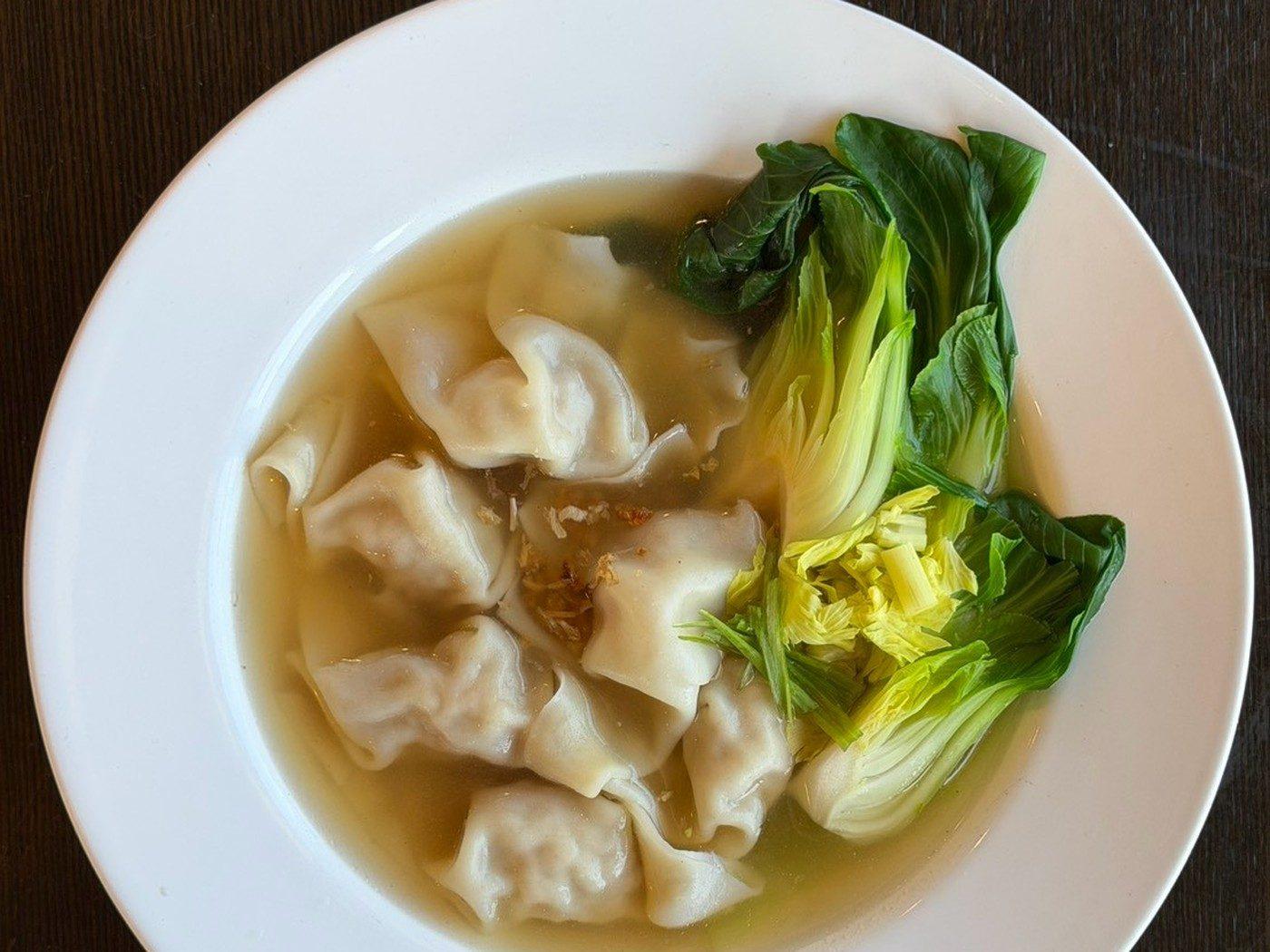 Wonton Soup (6 pc) (เกี๊ยวน้ำ) — Soup at Narwhal Thai Table, Huntington Beach